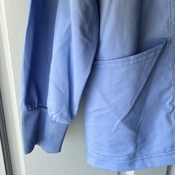 Cherokee NEW Light Blue Workwear Nurses Scrub Jacket, Women’s Sz 3XL - Picture 4 of 5